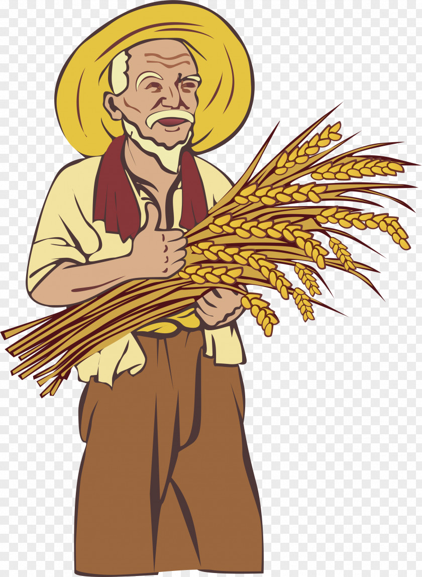 Farmer Vector Element PNG