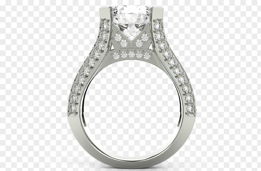 Gold Crest Wedding Ring Silver Body Jewellery PNG