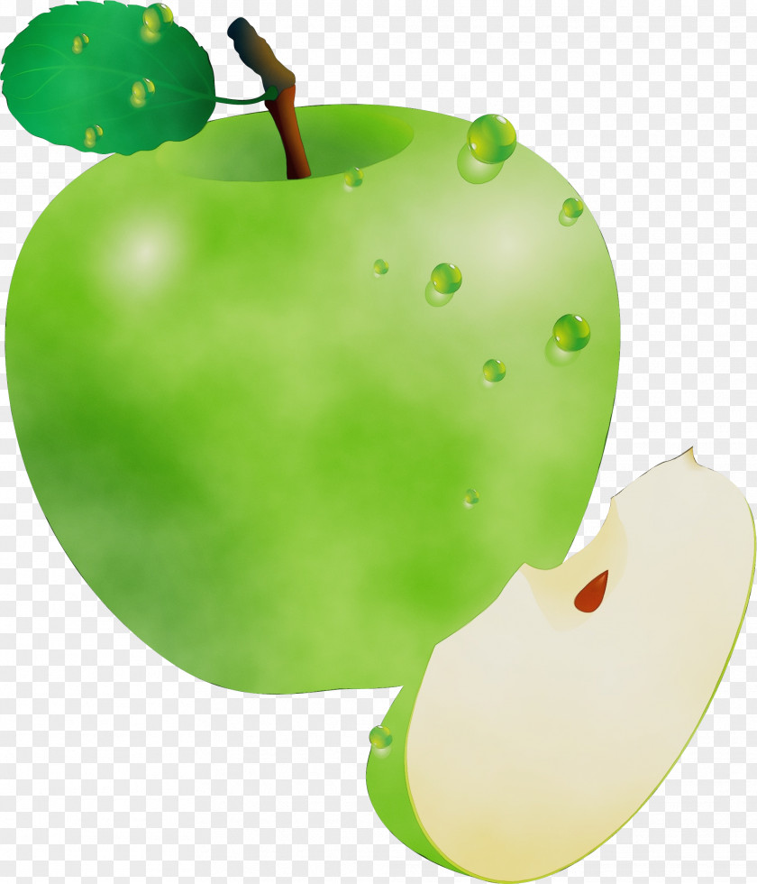 Green Granny Smith Leaf Apple Fruit PNG
