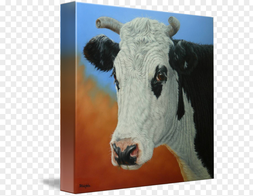 Painting Dairy Cattle Snout PNG