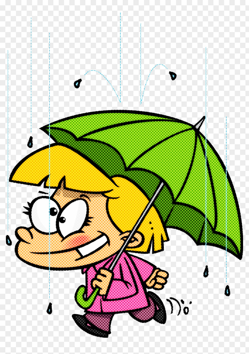 Cartoon Line Pleased Umbrella PNG