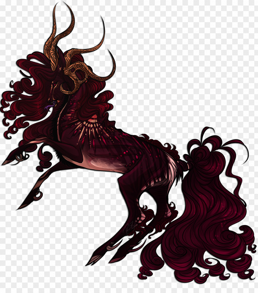 Horse Illustration Demon PNG