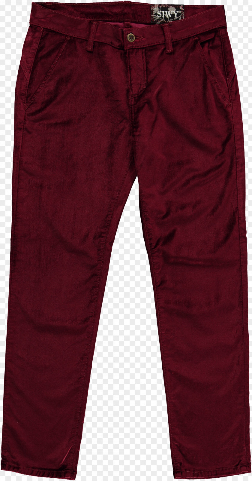 Jeans Maroon Pants PNG