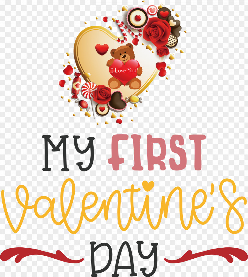 My First Valentines Day Quote PNG