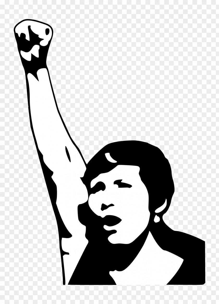 Powerful Woman Fist Clip Art PNG