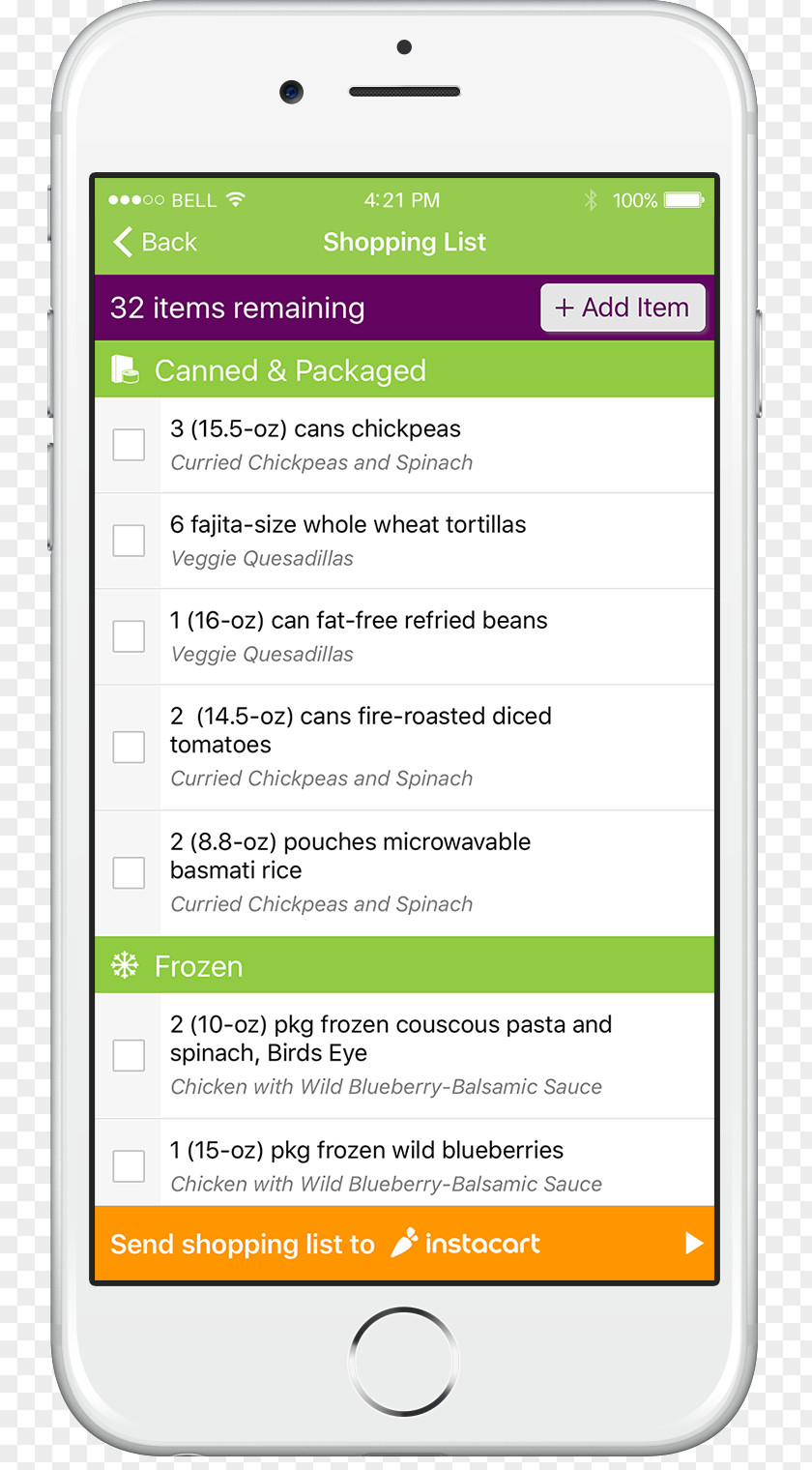 Shopping List Meal Grocery Store Screenshot PNG
