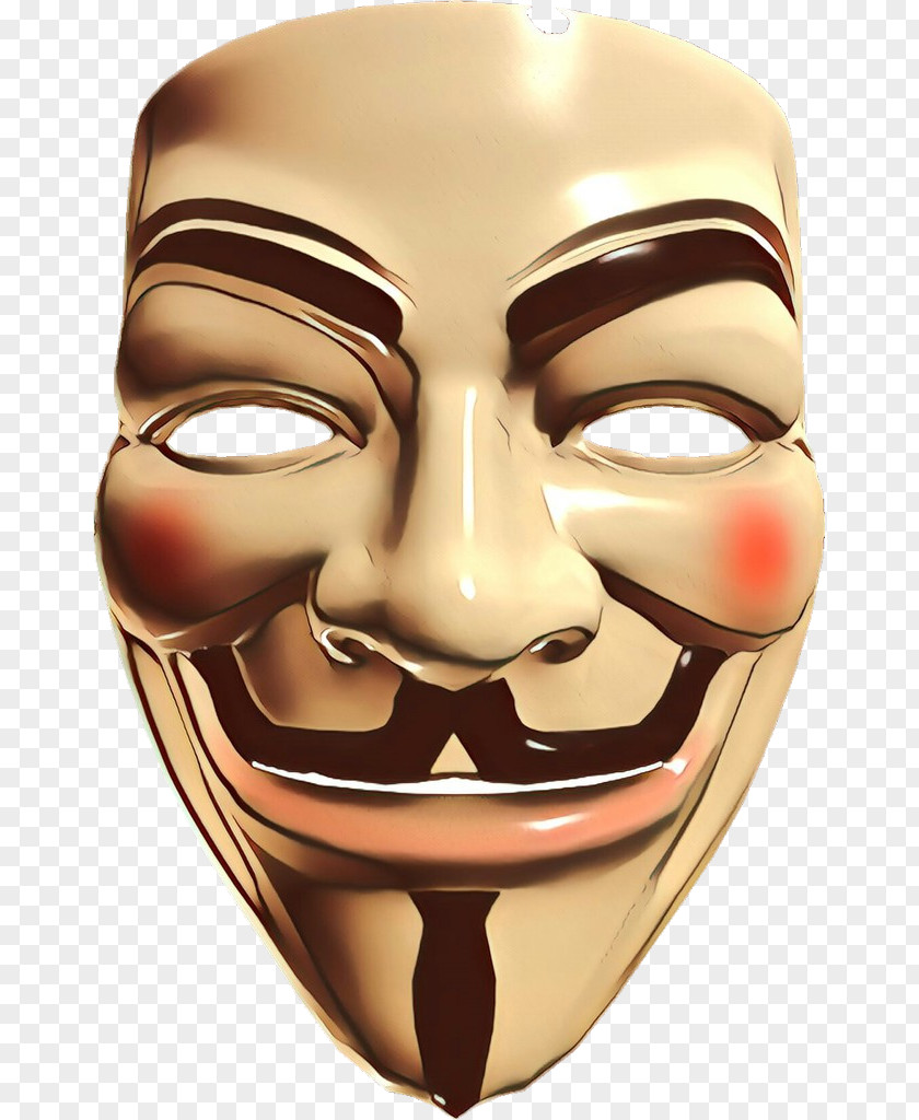 Smile Comedy Face Masque Nose Head Mask PNG