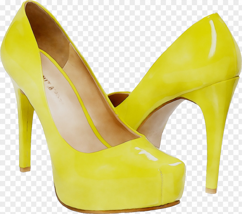 Yellow Heel Product Design Shoe PNG