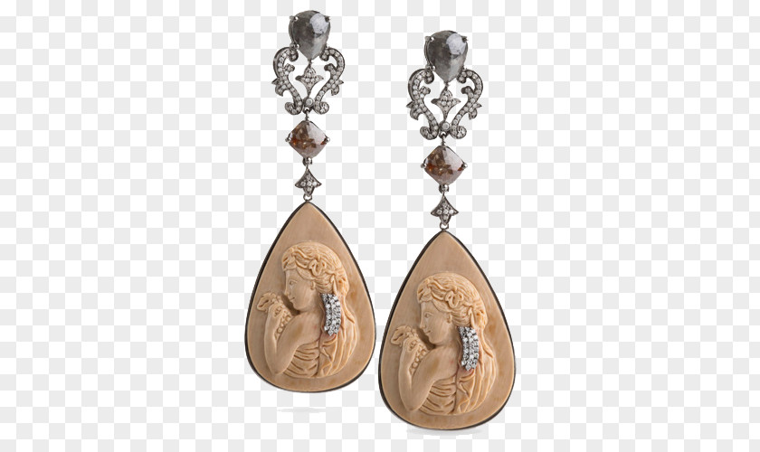 Angel Earrings Earring Jewellery Diamond Gemstone Cameo PNG