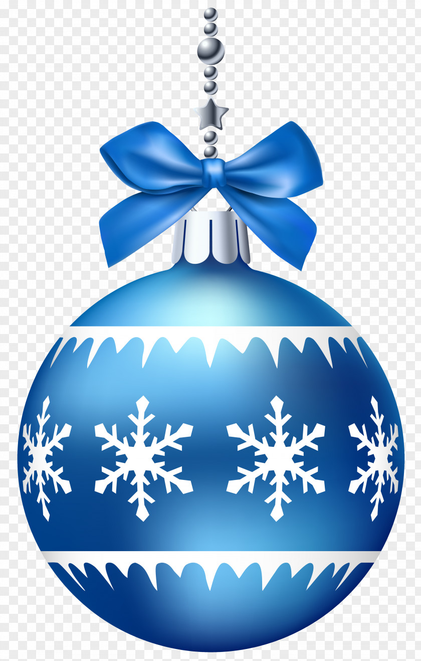 Blue Christmas Balls Ornament Clip Art PNG