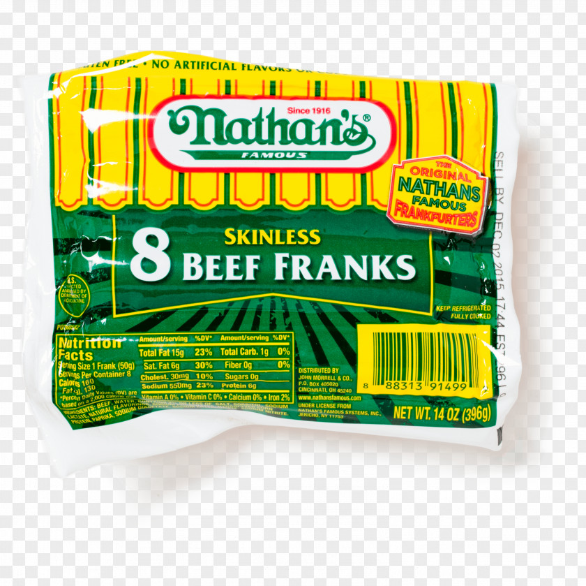 Hot Dog Chili Con Carne Bacon Rookworst Nathan's Famous PNG