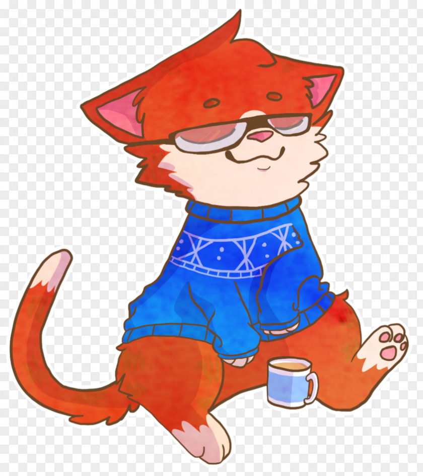 I Love Sweater Weather Cat Illustration Clip Art Product Character PNG