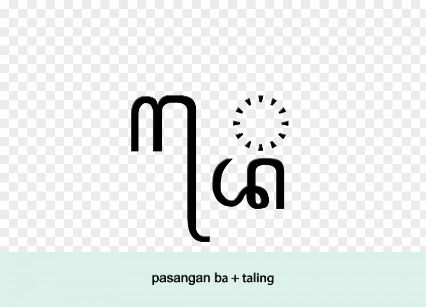 Javanese Script Logo Text Design Taling Tarung PNG