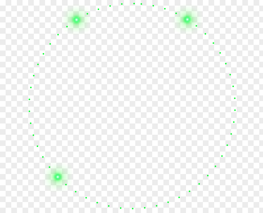 Glare Glow Green Circle Pattern PNG