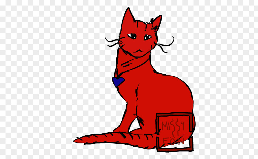 Kitten Whiskers Red Fox Line Art Clip PNG
