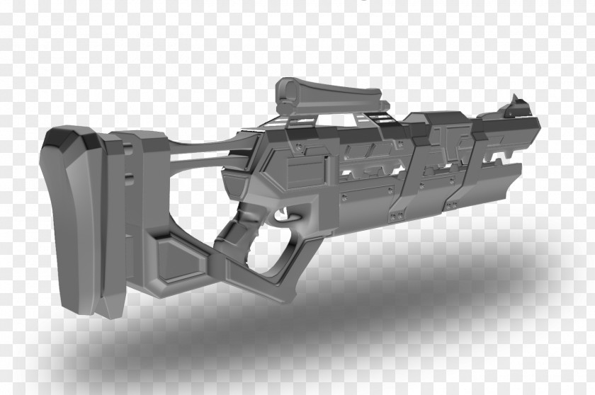 Railgun Trigger Firearm Low Poly HTML5 Video PNG