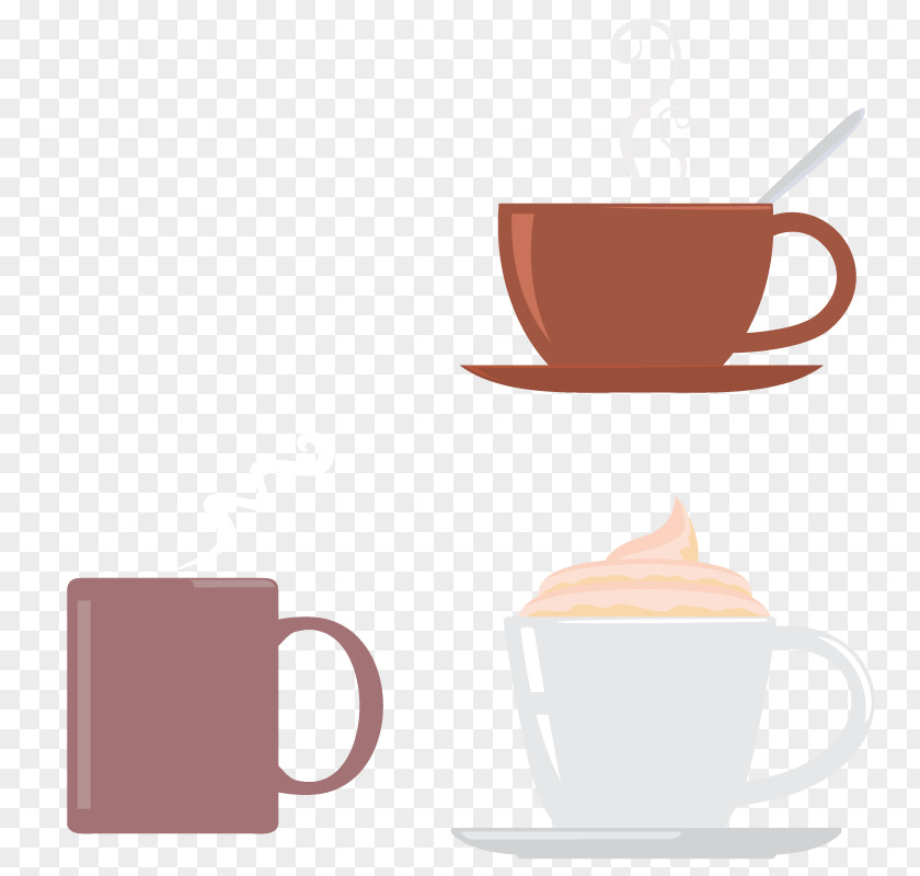 Vector Coffee Cup Tea Cream PNG