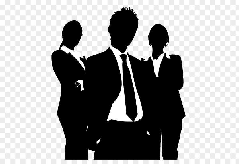 Black Business People Silhouettes Poster Recruitment Advertising PNG