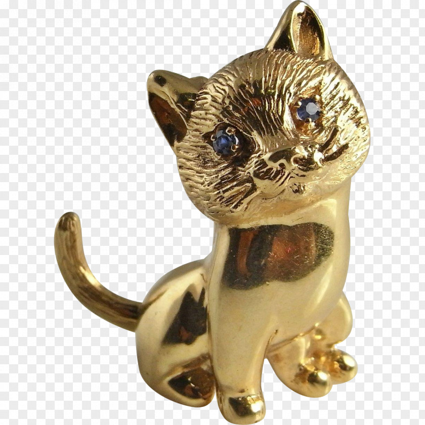Brooch Whiskers Cat Jewellery Gold PNG