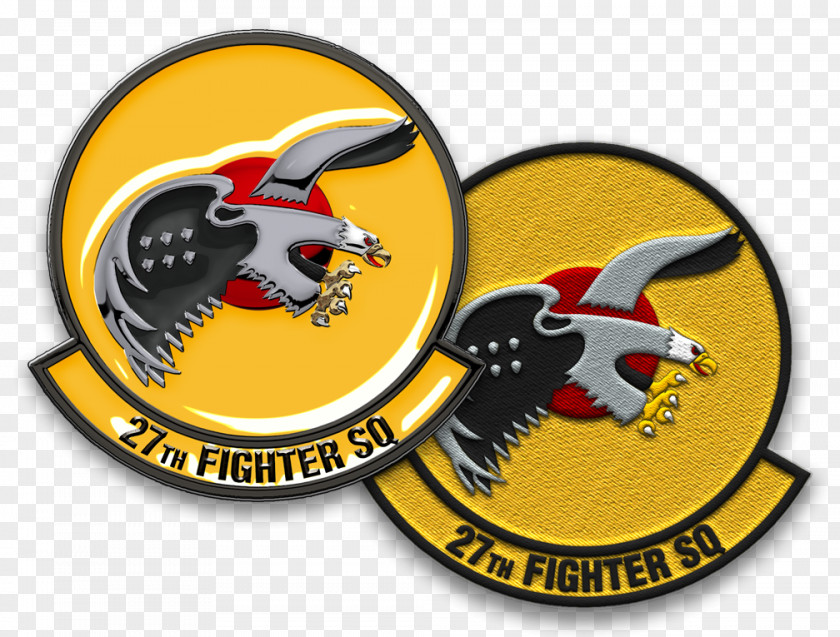 Military Lockheed Martin F-22 Raptor 27th Fighter Squadron Challenge Coin United States Air Force PNG