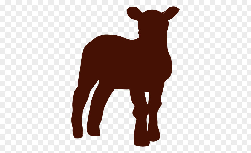 Urban Farm Sheep Goat Silhouette Drawing PNG