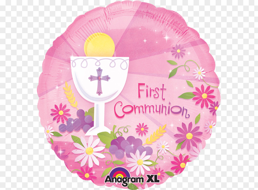 Balloon First Communion Baptism Eucharist PNG