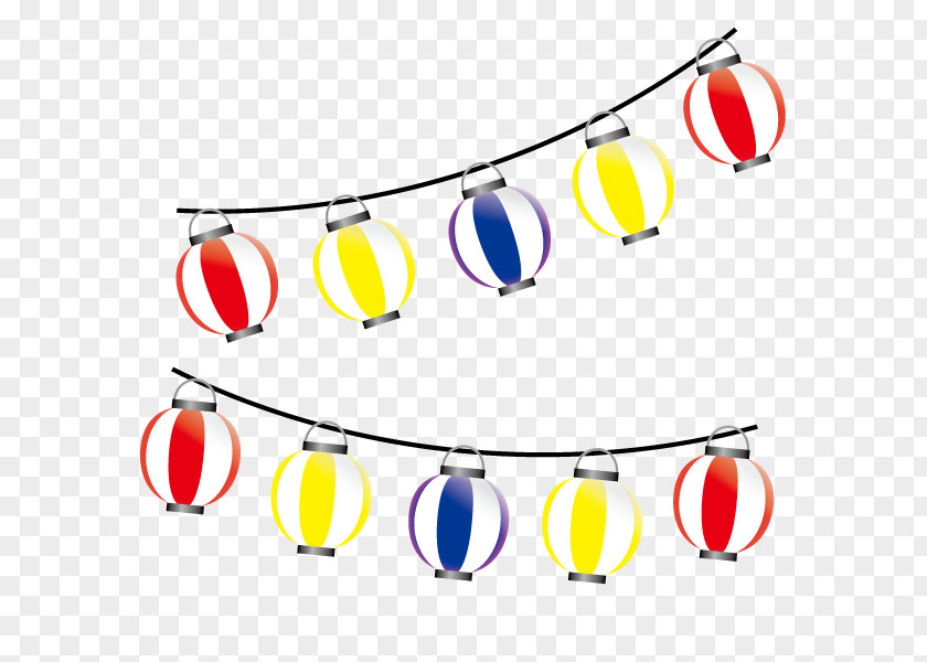 Arranging Lanterns With Yellow, Red, And Dark Blue PNG