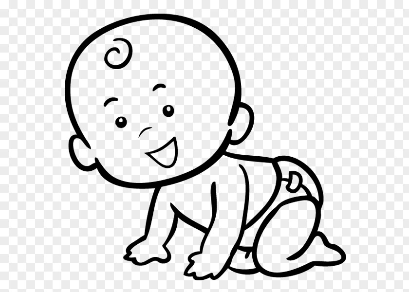 Child Crawling Drawing Infant Diaper PNG