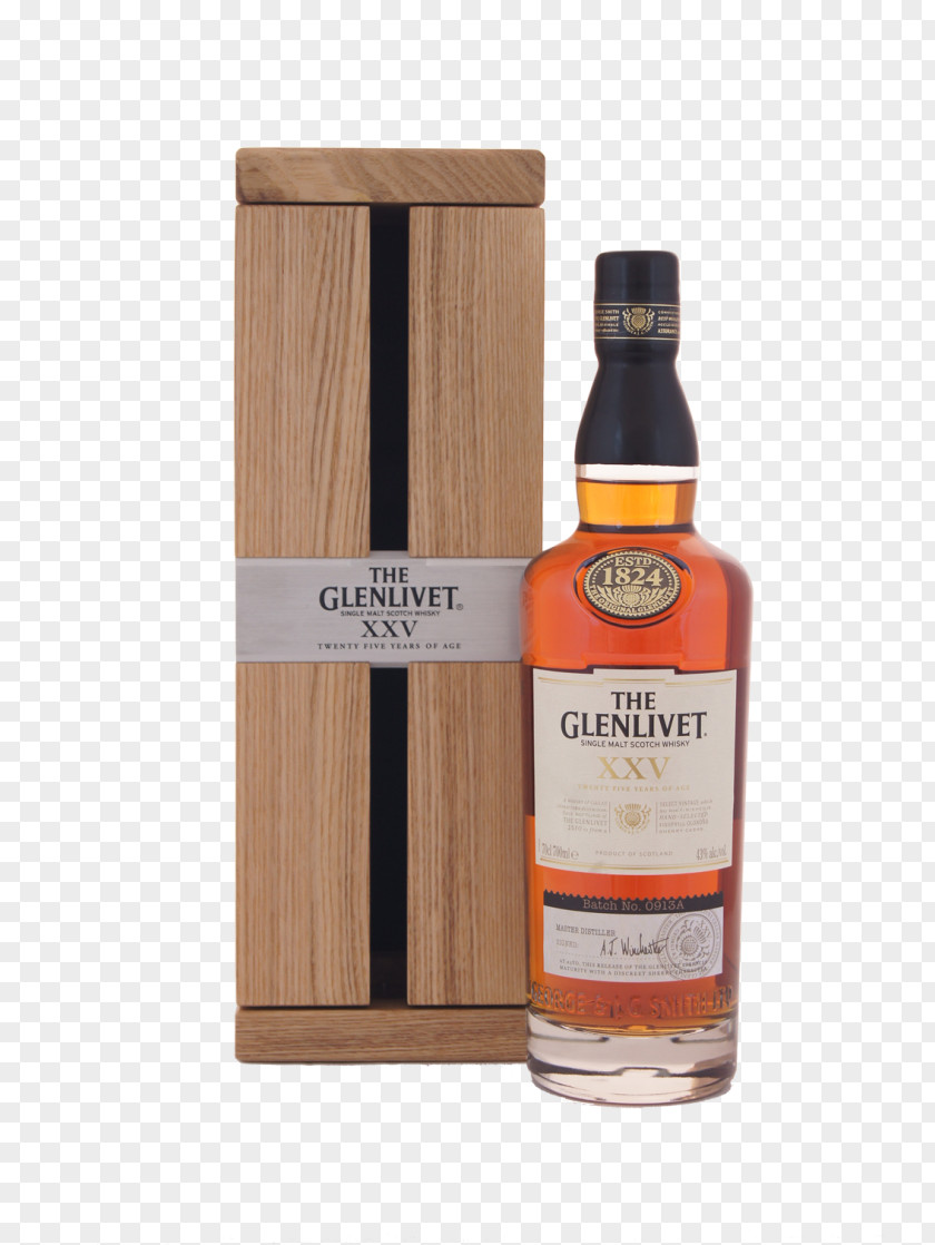 Whiskey The Glenlivet Distillery Liqueur Scotch Whisky Single Malt PNG
