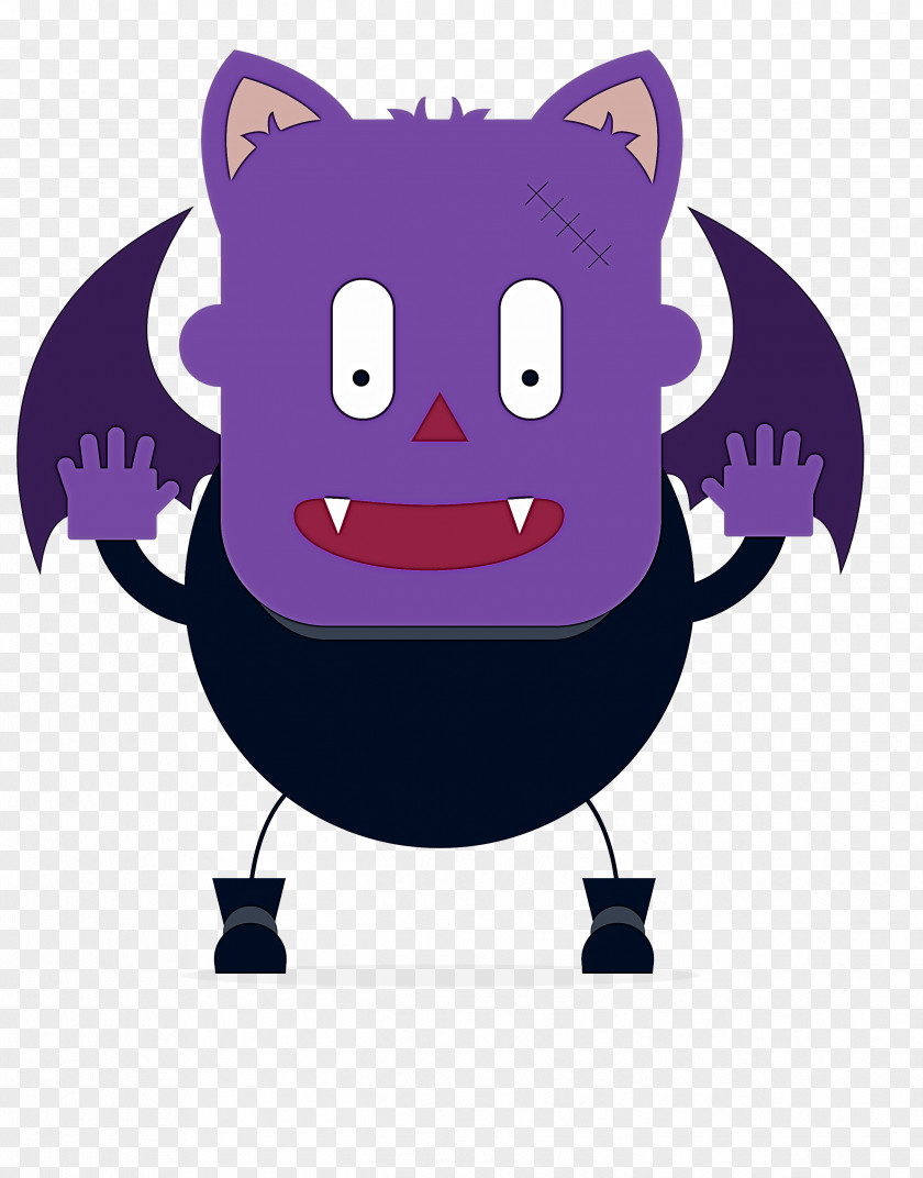 Cartoon Violet Purple Smile PNG