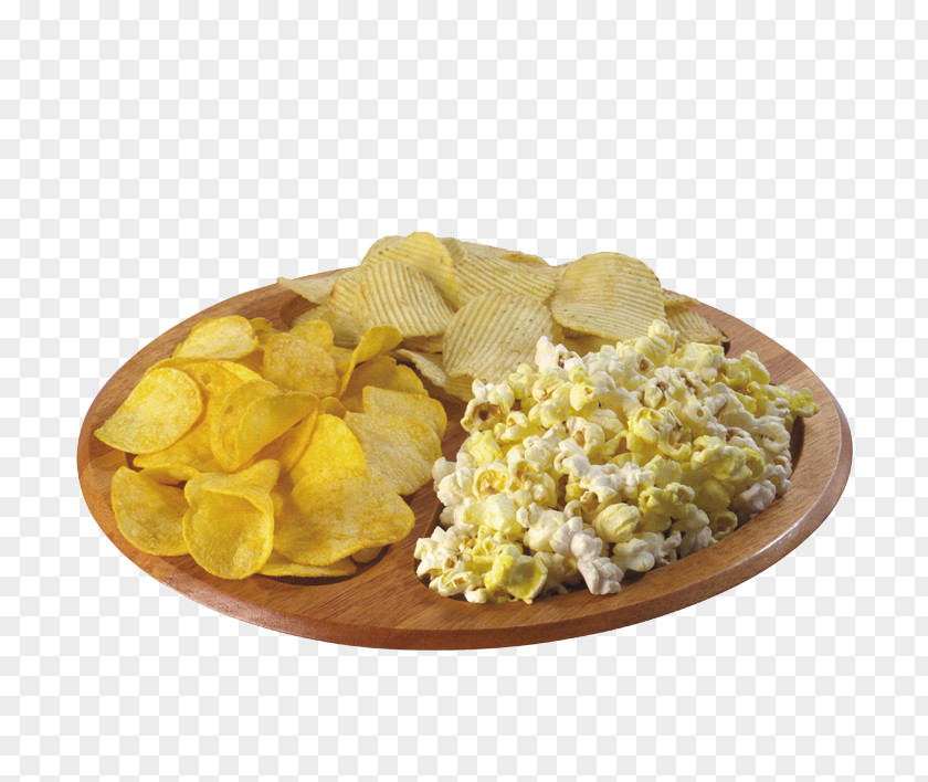 Popcorn Chips Hamburger French Fries Junk Food Fast PNG