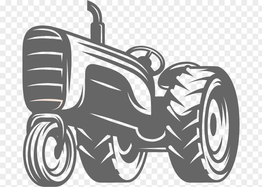 Vintage Tractor Logo PNG