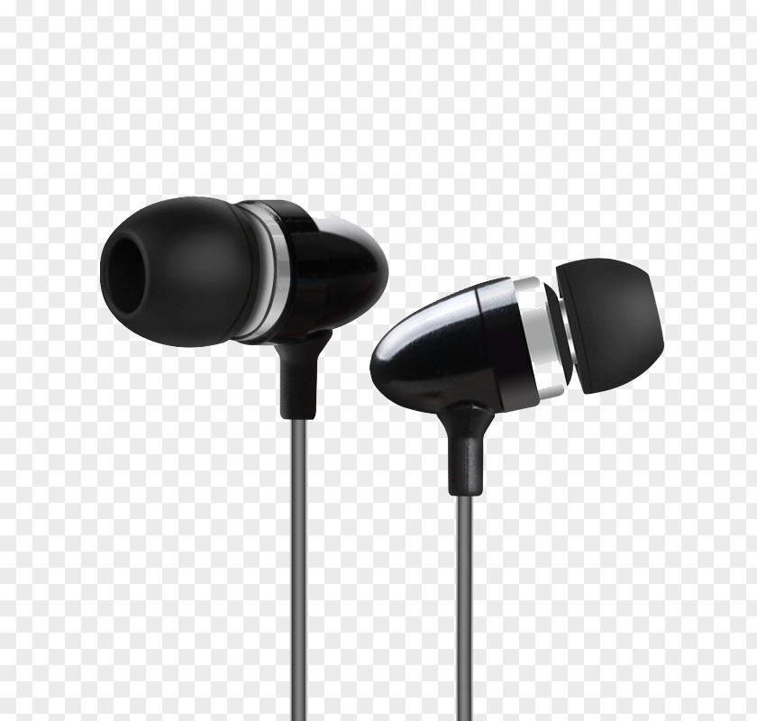 Black Bluetooth Headset Headphones Microphone PNG