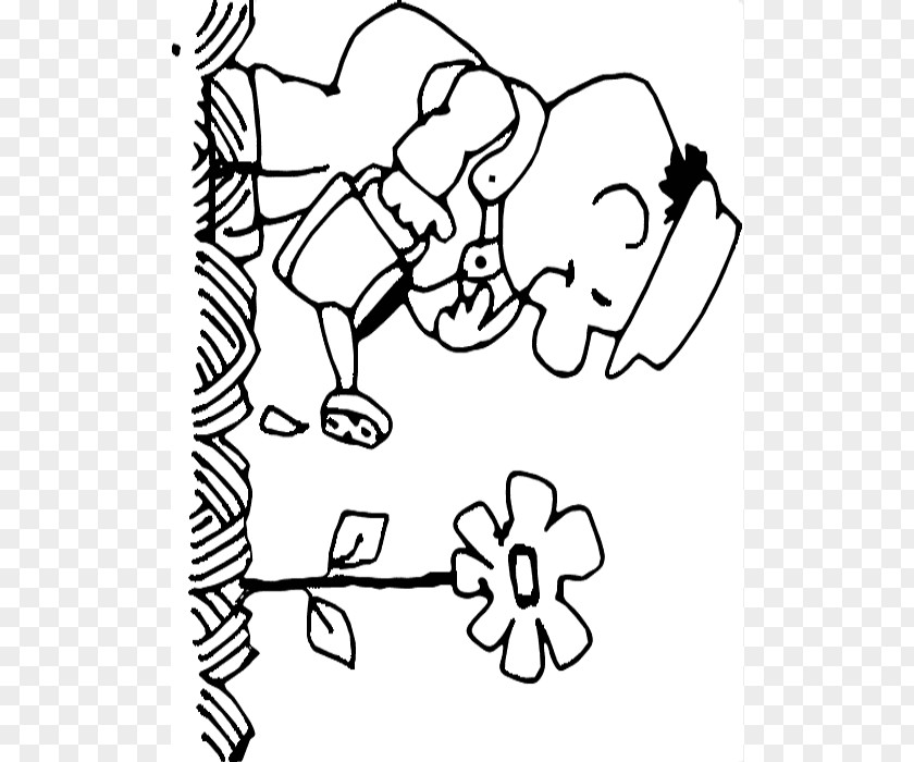 Free Black And White Graphics Plant Flower Clip Art PNG
