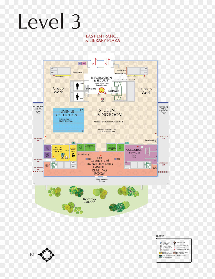 J. Willard Marriott Library International Map Floor Plan PNG