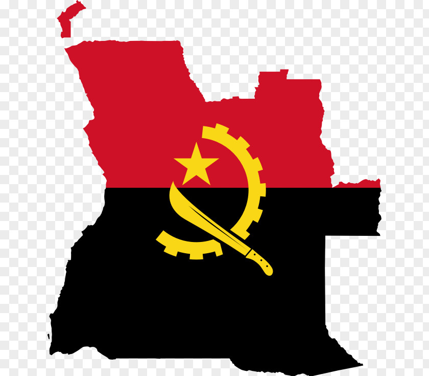 Map Of Africa Flag Angola PNG