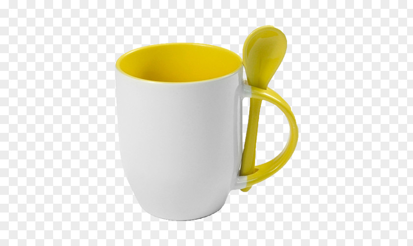 Mug Spoon Ceramic Coffee Cup PNG