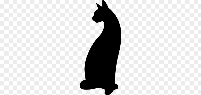 Silhouette New Hampshire Cat Stencil Clip Art PNG