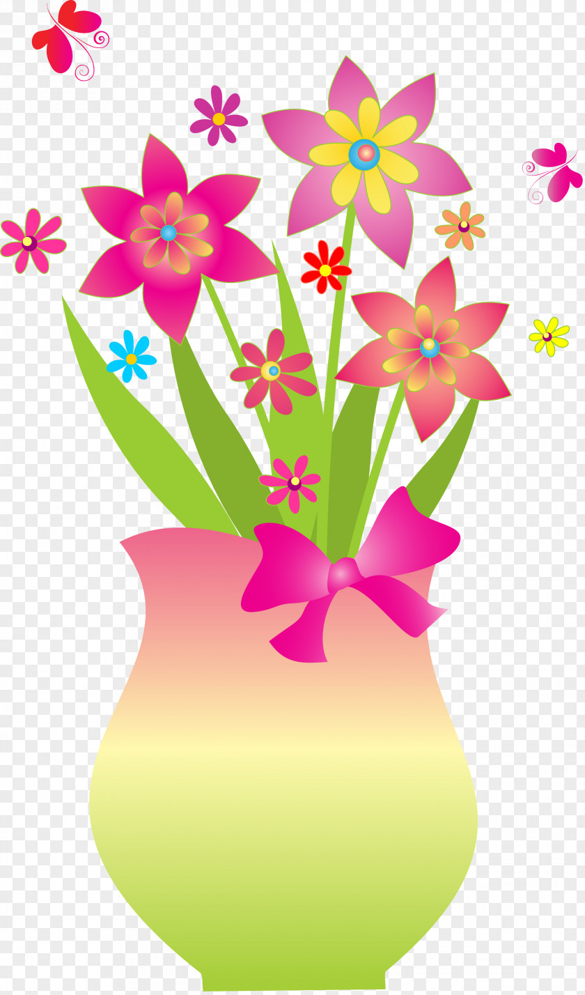 Vector Flower Floral Design Vase Royalty-free PNG