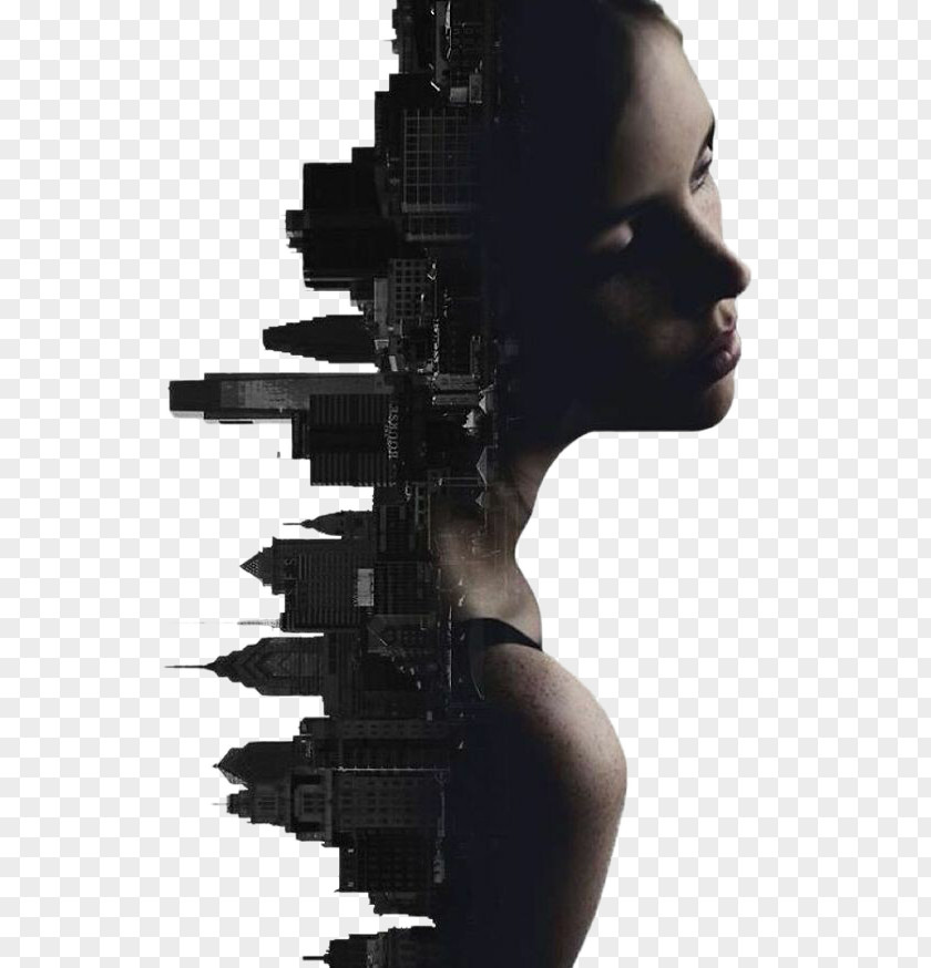 Creative Poster DesignCities And Women Multiple Exposure Photography Portrait Art PNG