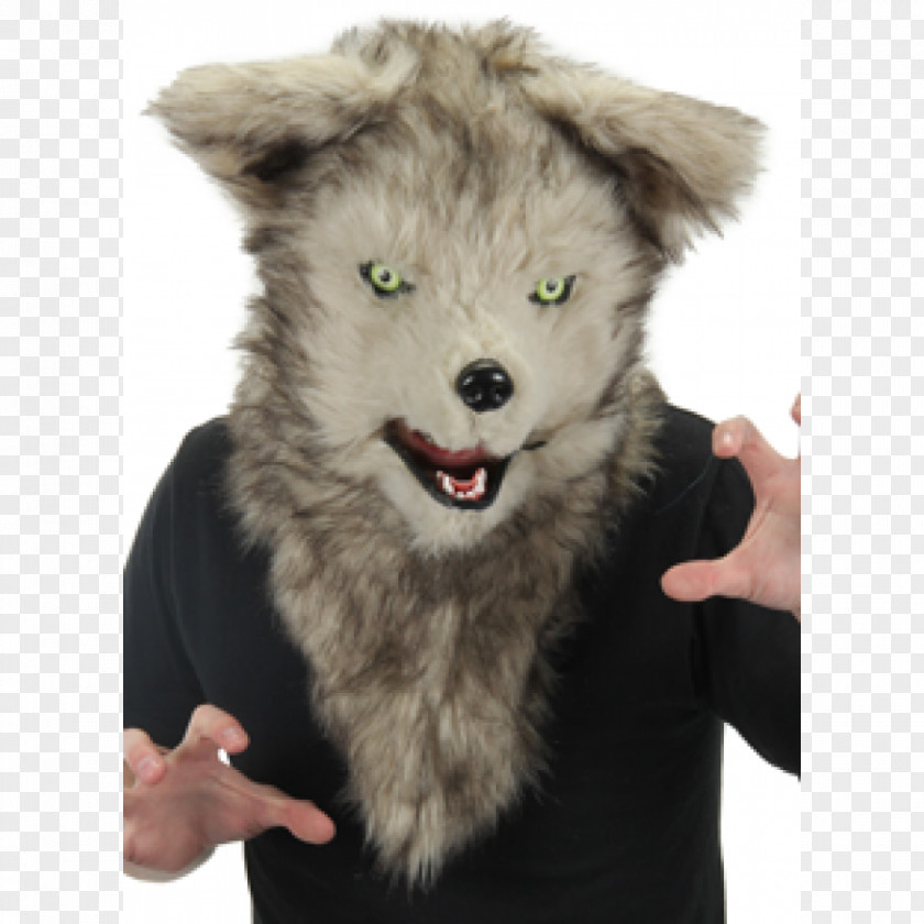 Mouth Dog Gray Wolf Mask Halloween Costume Werewolf PNG
