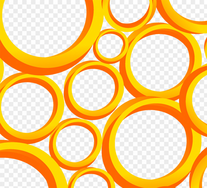 Yellow Technology Background Circle Download PNG