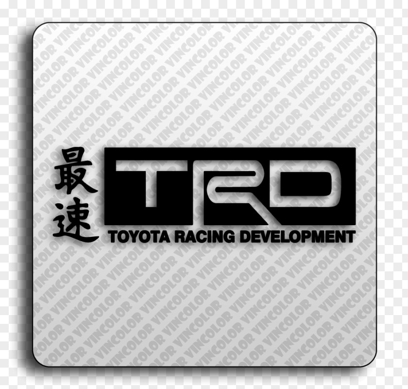 Car Toyota Racing Development Sticker Logo PNG