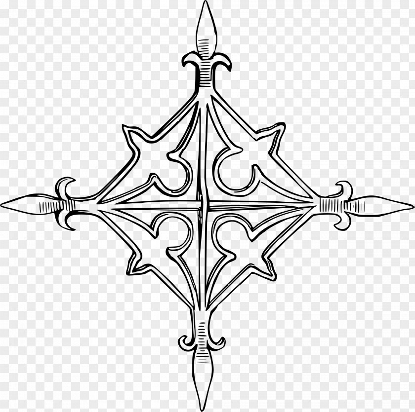 Cross Spear Drawing Clip Art PNG