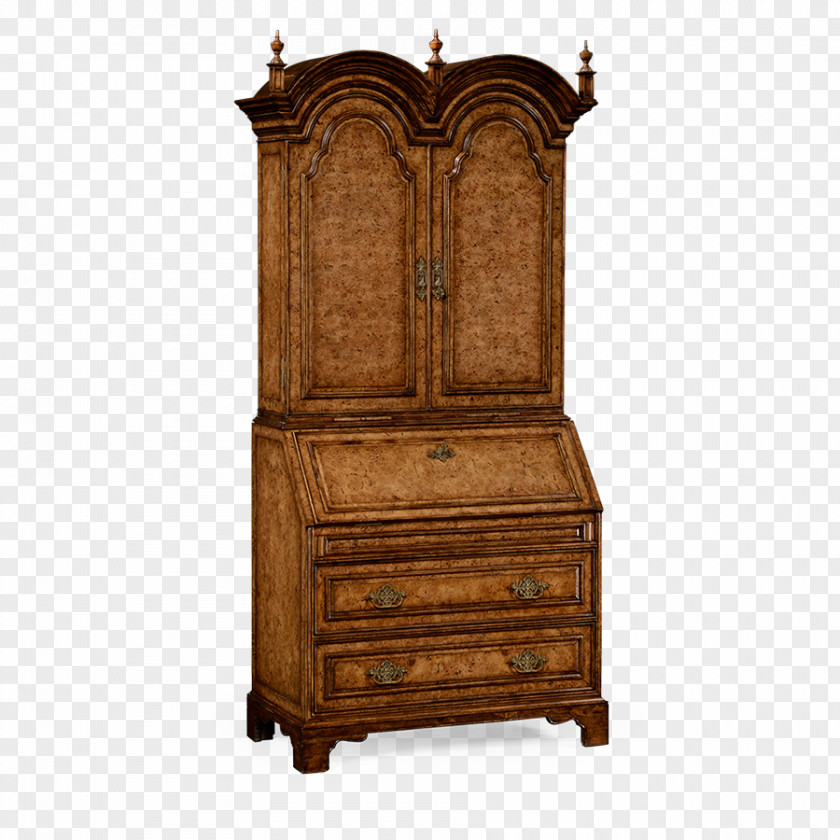 Door Cabinetry Secretary Desk Queen Anne Style Furniture Hutch PNG