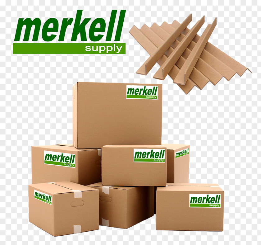 Merkel Paper Corrugated Fiberboard Packaging And Labeling Cardboard Strapping PNG