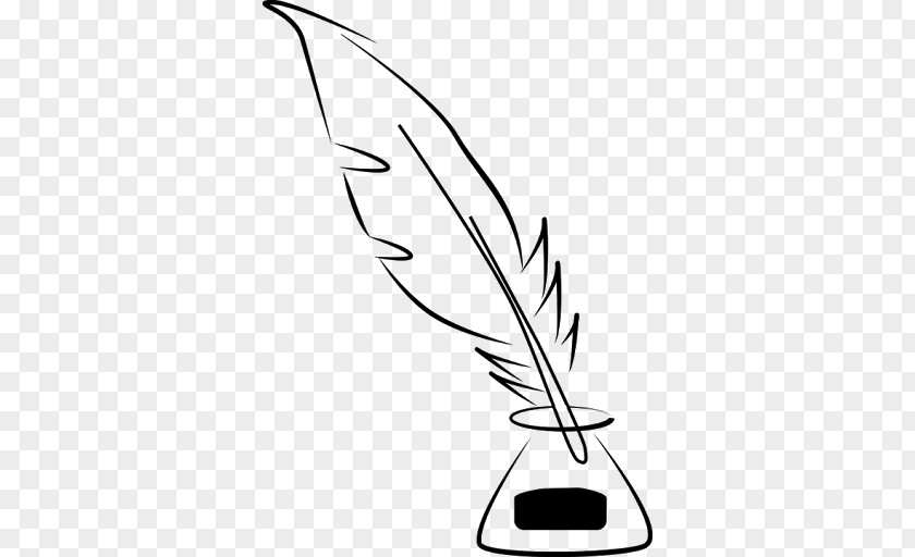 Pen Paper Quill Inkwell Clip Art PNG