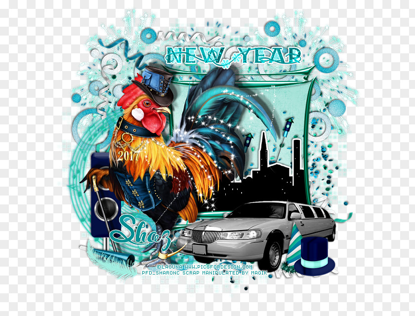 Rooster Cartoon Automotive Design PNG