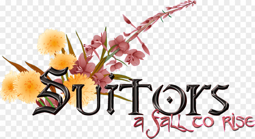 Suitors Of Penelope Floral Design Graphic PNG