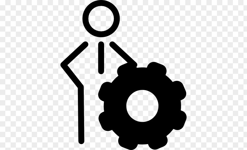 Symbol Gear Logo Person PNG